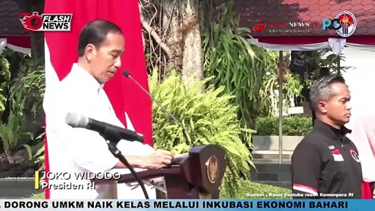 MENPORA DAMPINGI PRESIDEN JOKOWI SERAHKAN BONUS ATLET OLIMPIADE PARIS 2024