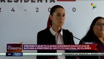 Presidenta Claudia Sheinbaum anunció la creación del ministerio de la Mujer