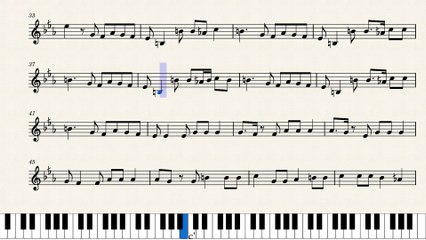 النوتةالموسيقية ,,,,,,لرائعة روائع فريد الاطرش,,,,يابوضحكة جنان,,,,,,, تدوين ماهر الغمرى