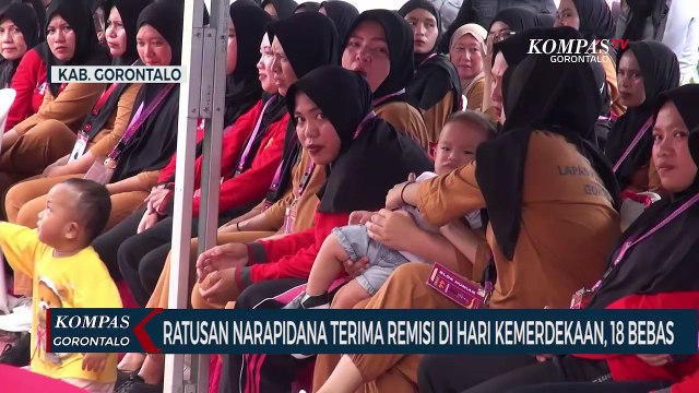 Ratusan Narapidana di Gorontalo Terima Remisi Dihari Kemerdekaan, 18 Diantaranya Bebas