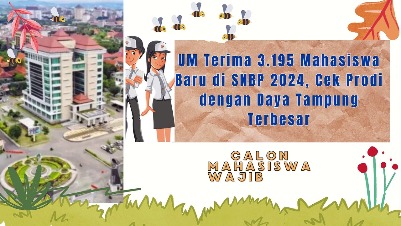 Universitas Negeri Malang Terima 3.195 Mahasiswa Baru SNBP 2024 Prodi dengan Daya Tampung Terbesar