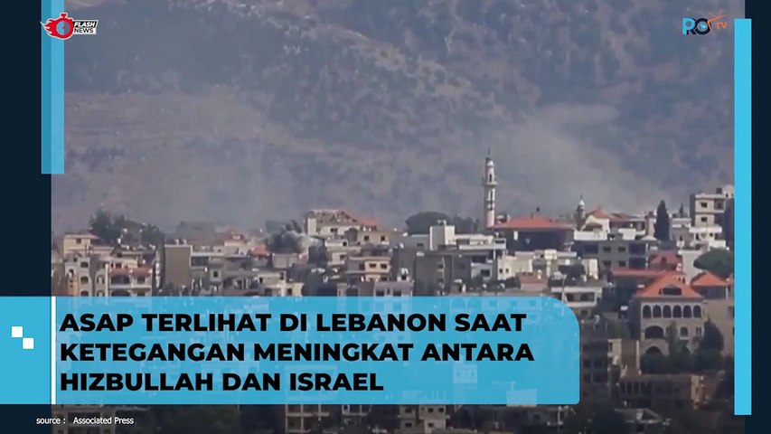 Asap Terlihat di Lebanon Ketegangan Dengan Israel Meningkat