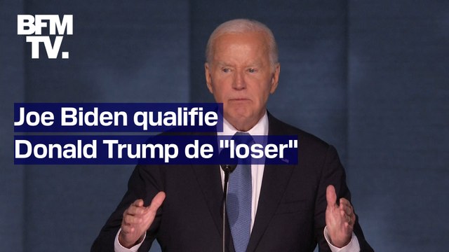 C’est lui le perdant : Joe Biden qualifie Donald Trump de loser