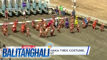 Karera habang naka T-Rex costume, paandar na event | Balitanghali