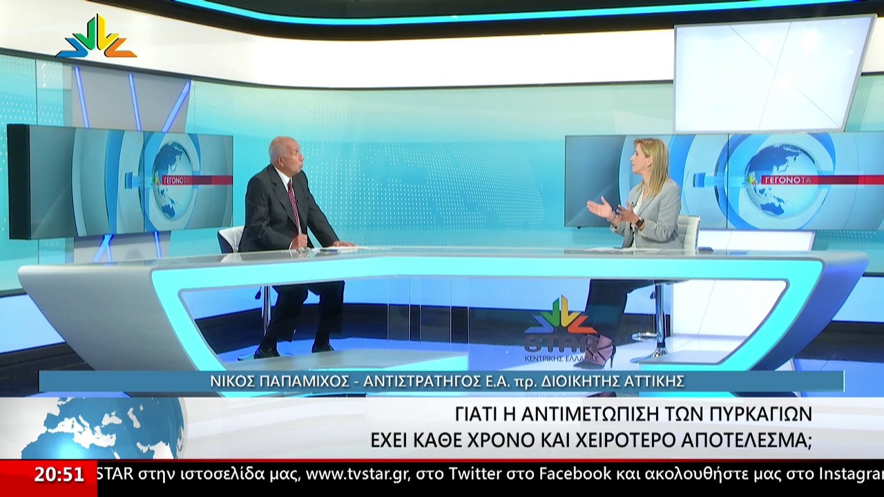 Ο Αντιστράτηγος Ε.Α. & πρώην διοικητής της Πυρο...