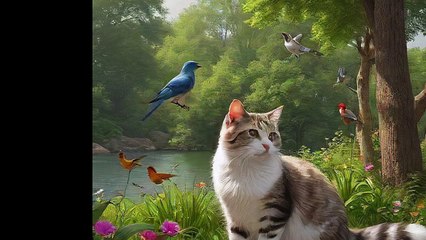 Friendship of cat with one rat