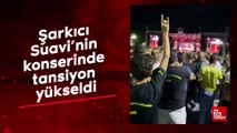 Şarkıcı Suavi'nin konserinde tansiyon yükseldi