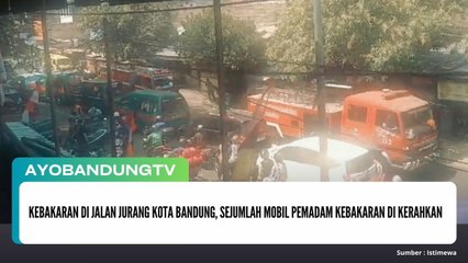 Kebakaran di Jalan Jurang Kota Bandung, Sejumlah Mobil Pemadam Kebakaran di Kerahkan