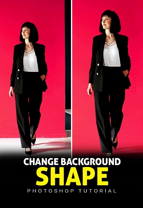 How to Change Background Shape of photos in Photoshop Tutorial