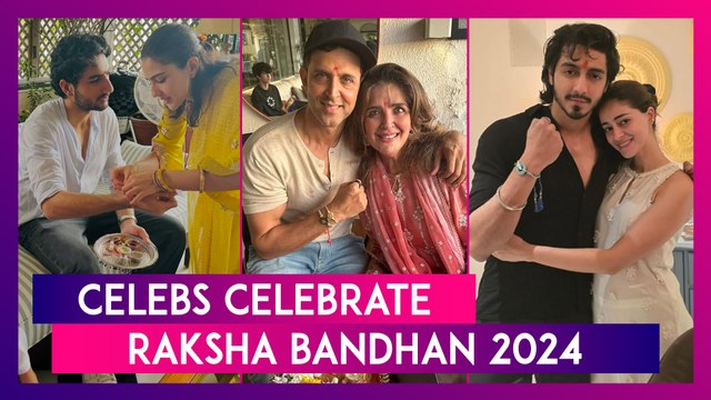 Hrithik Roshan, Ananya Panday And Other Celebrities Celebrate Raksha Bandhan With Their Siblings