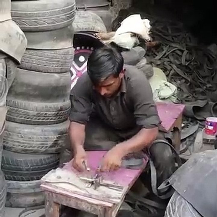 Making tool Using Used Truck Tire 2