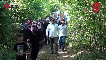 Uludağ'ın eteğinde suyun kaynağında susuz kalan köylüler, eylem yaptı boruları kesti