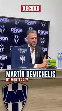 MARTÍN DEMICHELIS TRAS SER PRESENTADO COMO DT DE RAYADOS 'NO ACEPTAMOS PERDER'