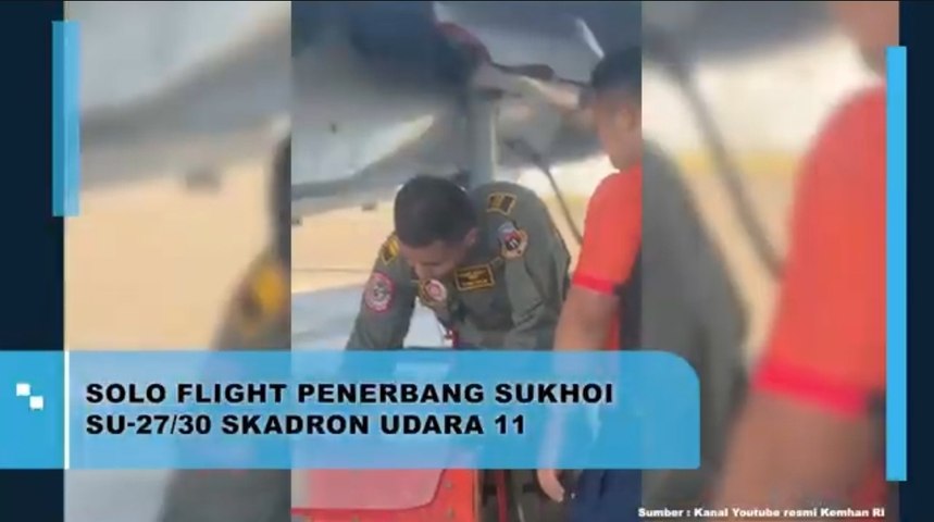 Solo Flight Penerbang Sukhoi SU-27/30 Skadron Udara 11