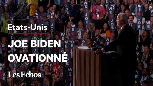 « J'aime mon travail, mais encore plus mon pays » : Joe Biden ovationné à la convention démocrate