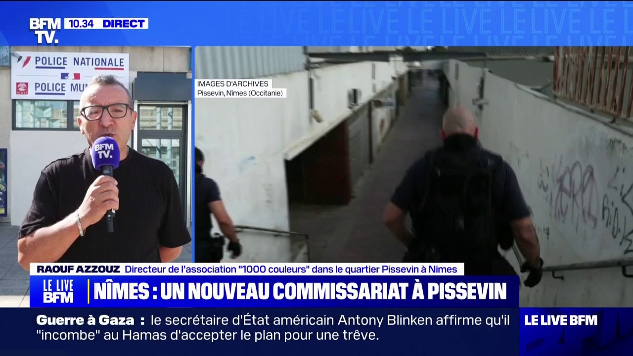 "C'est une bonne nouvelle pour la population": Raouf Azzouz (association "1.000 couleurs") réagit à la création d'un nouveau commissariat dans le quartier Pissevin à Nîmes