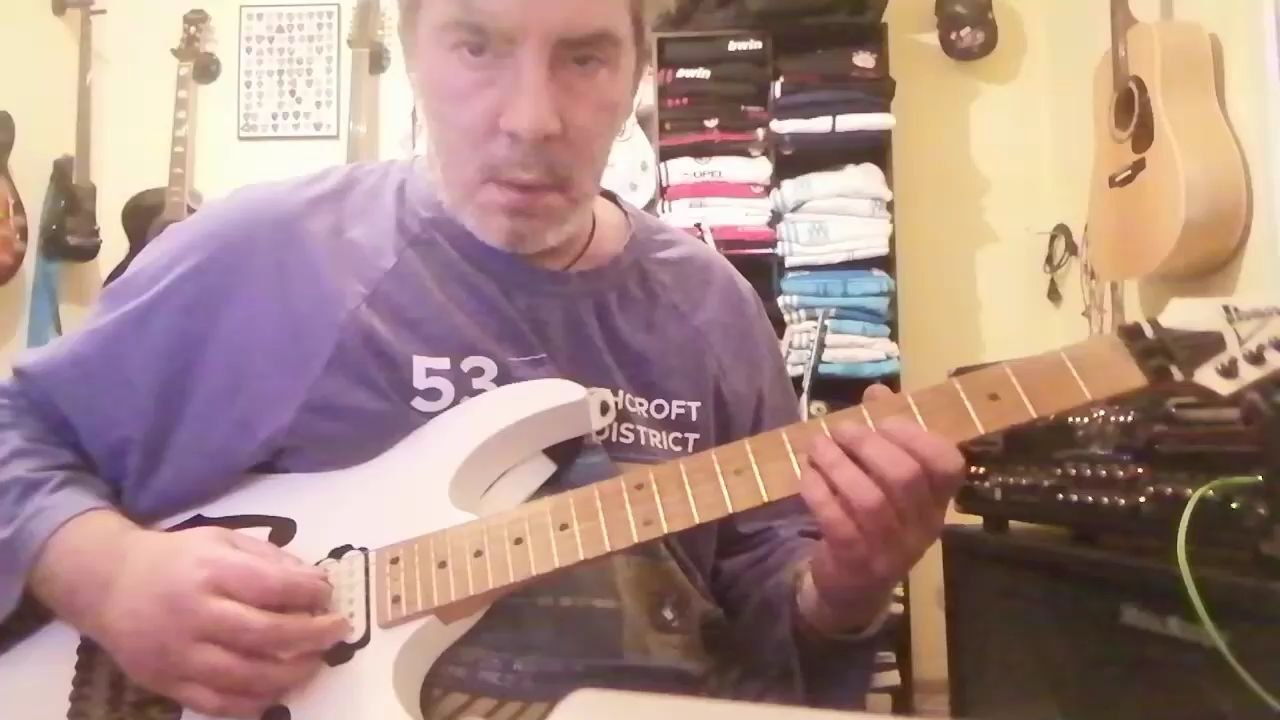 played by Chris Valagao Mina guitarist backing vocal of Strapping Young Lad with my Ibanez PGM 300, 1990.