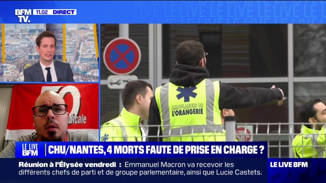 Il y a des durées d'attente qui ont été jusqu'à 70 heures pour plusieurs patients au CHU de Nantes, affirme Jeremy Beurel (FO)