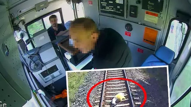 Trenin çarptığı demans hastası kadının öldüğü kaza kamerada