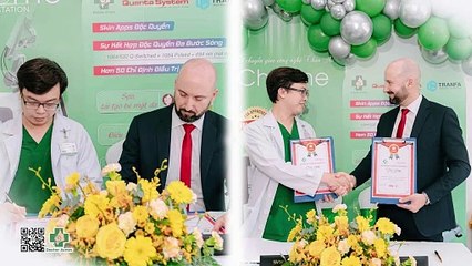 Lễ ký kết chuyển giao công nghệ châu âu - Chrome Lase Station giữa Doctor Acnes và Tranfa