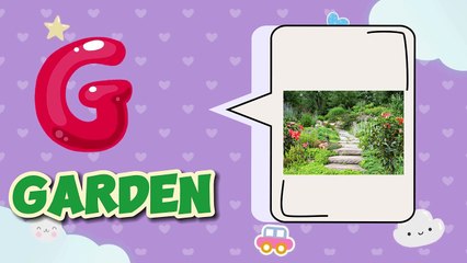 Alphabet Letters _ Words starting with G and H_HD