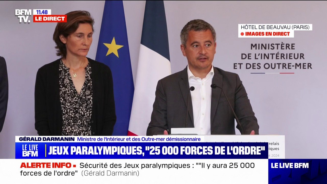 Dates, départements traversés, organisation... Gérald Darmanin détaille le relais de la flamme paralympique qui se tiendra du 25 au 28 août