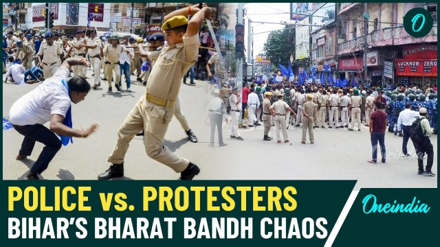 Police Clash with Protesters: Chaos Erupts During Bharat Bandh Over Controversial Reservation Ruling