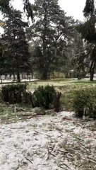 Nieve en Sierra de la Ventana
