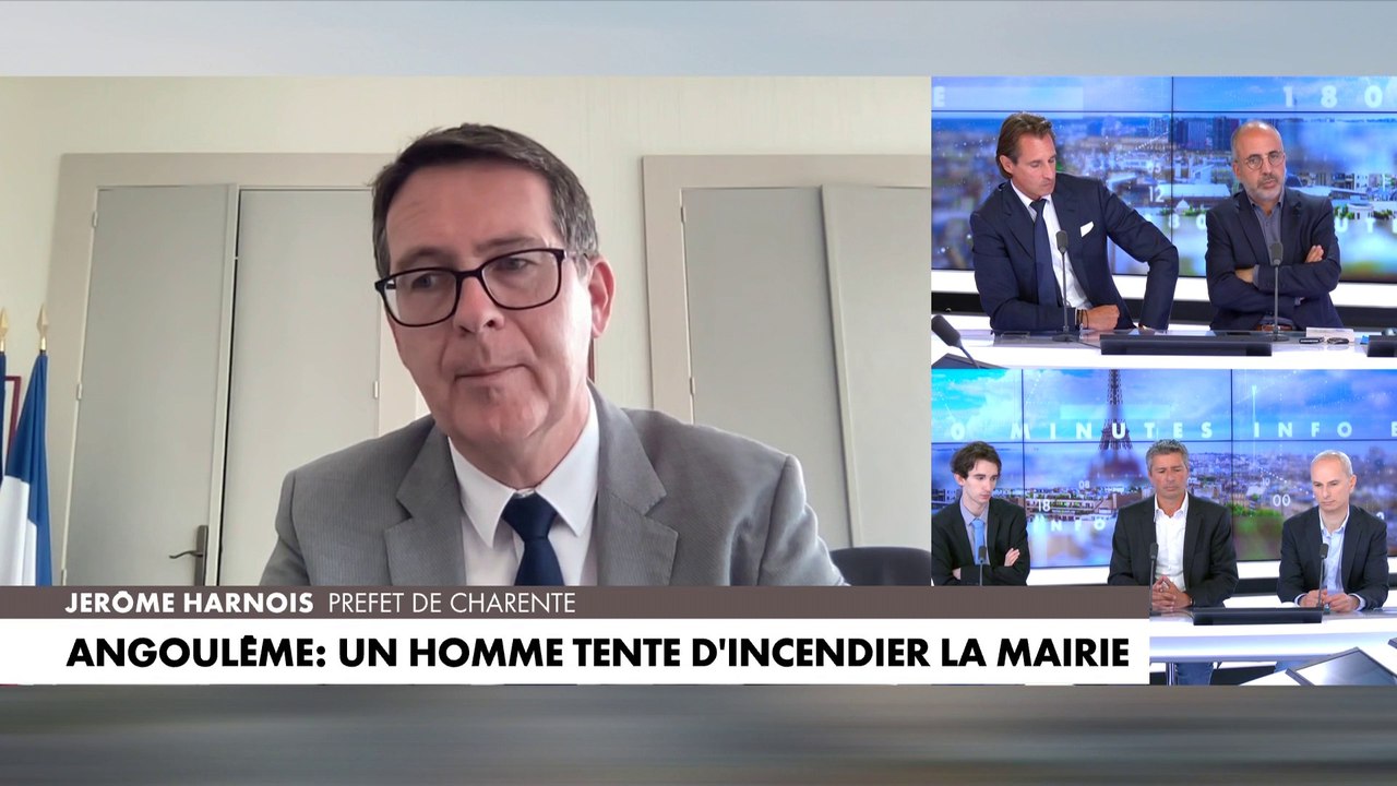 Angoulême : le préfet de Charente Jérôme Harnois s'exprime sur l'individu qui a tenté d'incendier la mairie