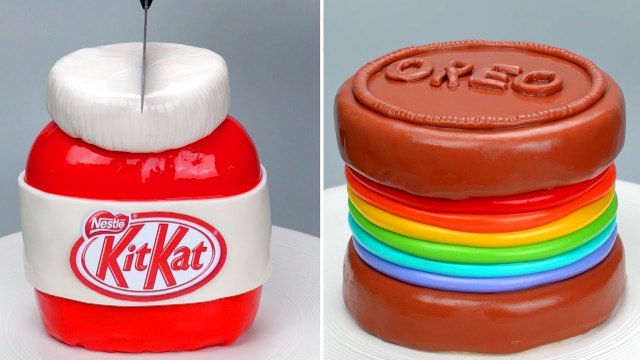 Most Satisfying Happy Birthday Cake DecoratingAmazing Oreo & Kitkat Mixed Cake Decorating Ideas