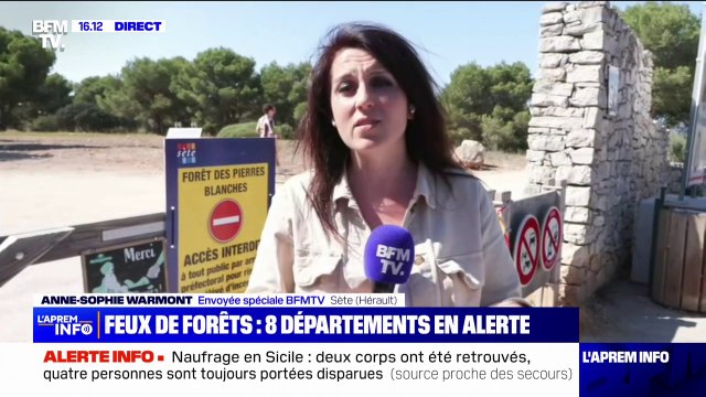 Huit départements en vigilance orange risque d'incendies : 300 pompiers mobilisés dans l'Hérault
