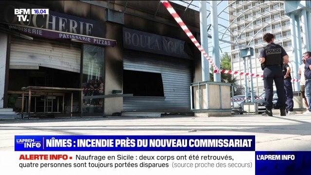 Nîmes: un incendie près du nouveau commissariat fragilise tout un quartier