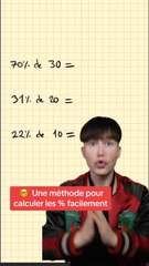 Une méthode pour calculer les pourcentages facilement 