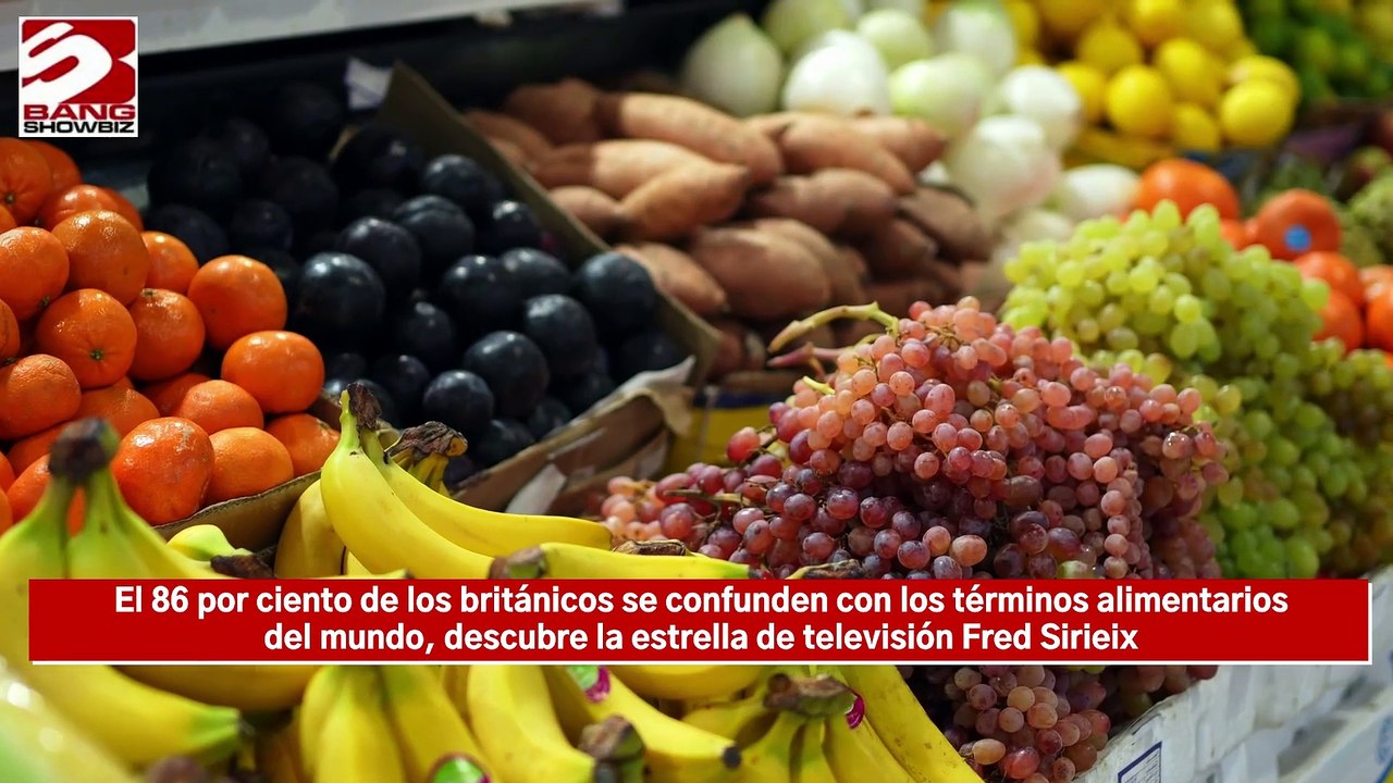 El 86 por ciento de los británicos se confunden con los términos alimentarios del mundo, descubre la estrella de televisión Fred Sirieix