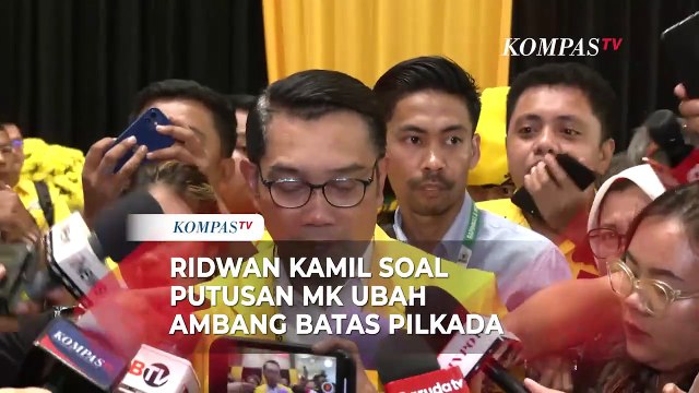 Ridwan Kamil Tanggapi Putusan MK Ubah Ambang Batas Pilkada, Singgung Takdir Allah dan Kekuasaan