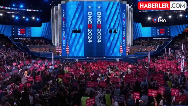 Demokratların başkan adayı Harris: 'Değer verdiğimiz idealler için savaşalım'