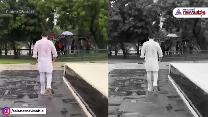 Sachin Pilot Braves Heavy Rain to Pay Tribute to Rajiv Gandhi on His Birth Anniversary