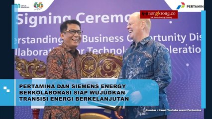 Pertamina dan Siemens Energy Kolaborasi
