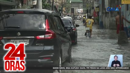 Bahagi ng Malabon, binaha hanggang hita dahil sa nasirang Dampalit Tide Control Gate | 24 Oras