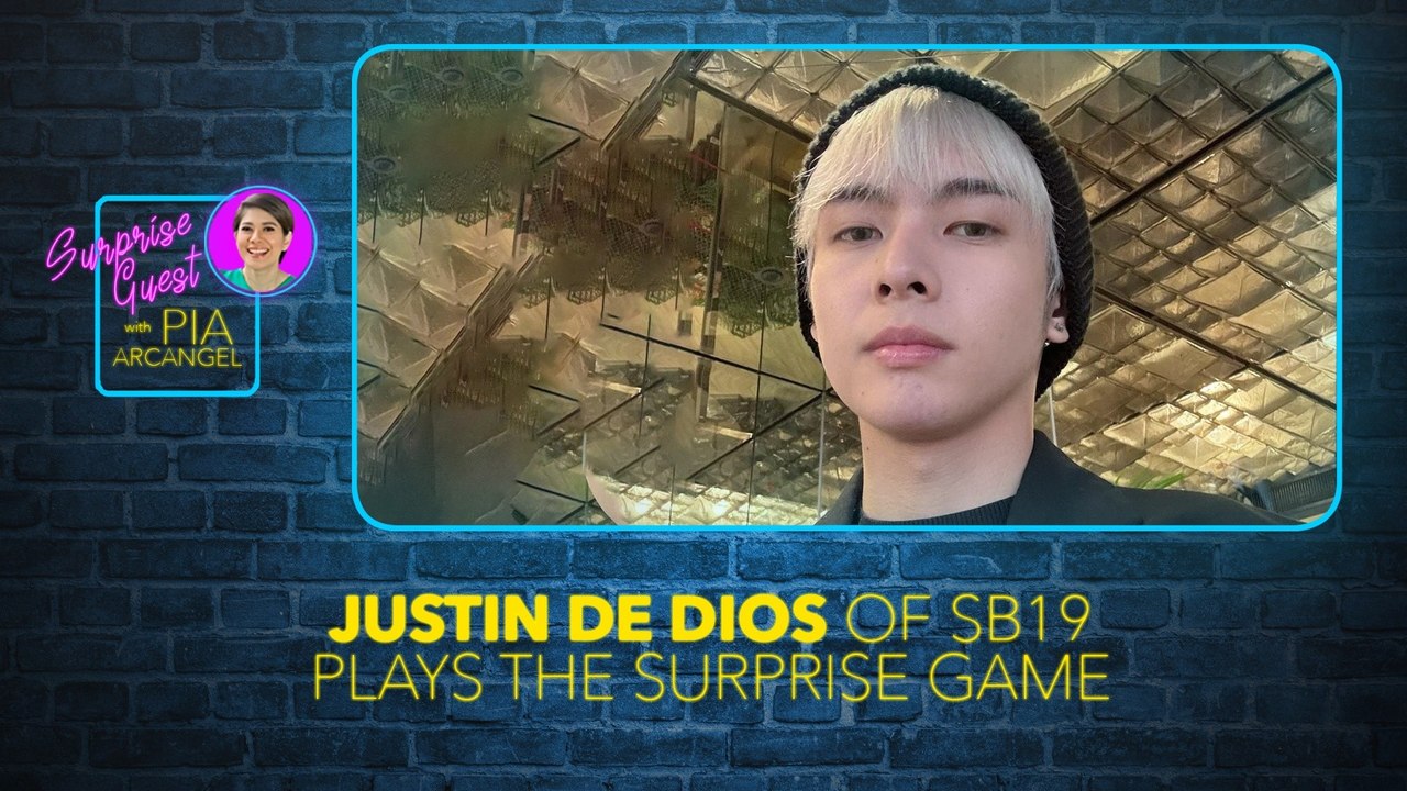 SB19’s Justin de Dios plays the surprise game | Surprise Guest with Pia Arcangel