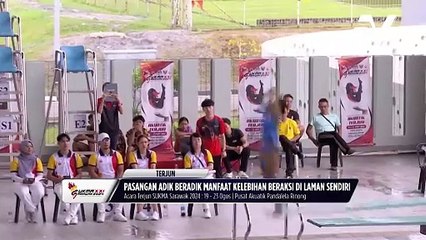 Download Video: Jadikan Datuk Pandelela sebagai idola, gandingan adik beradik, Dayang Nursharzyra & Awang Sharzan sumbangkan emas buat kontinjen Sarawak