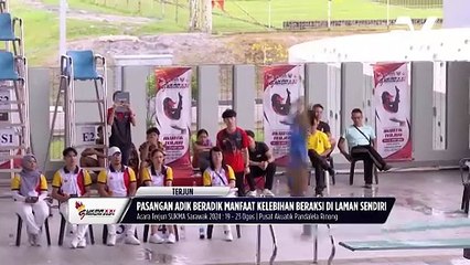 Jadikan Datuk Pandelela sebagai idola, gandingan adik beradik, Dayang Nursharzyra & Awang Sharzan sumbangkan emas buat kontinjen Sarawak