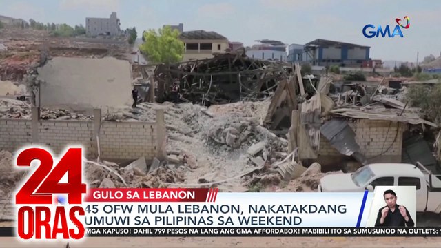 45 OFW mula Lebanon, nakatakdang umuwi sa Pilipinas sa weekend | 24 Oras