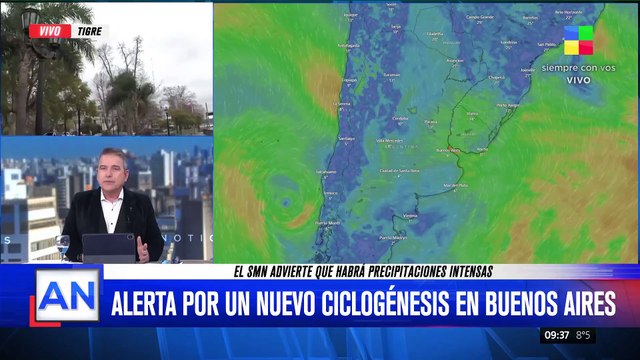 Alerta por ciclogénesis: crecida del Río de La Plata y fuertes vientos