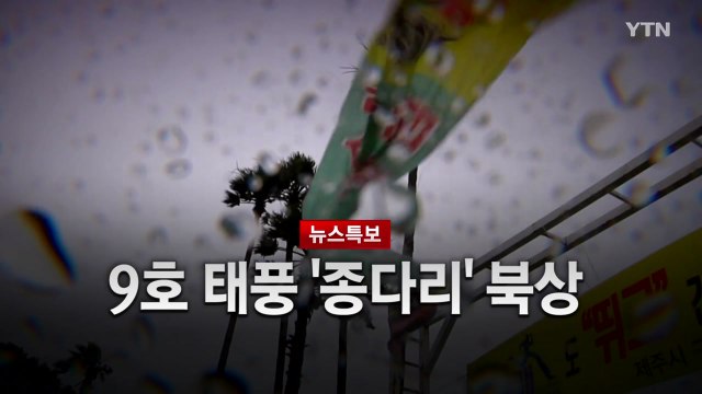 [영상] 9호 태풍 '종다리' 북상 / YTN