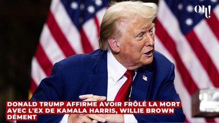 Donald Trump affirme avoir frôlé la mort avec l'ex de Kamala Harris, Willie Brown dément