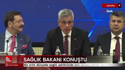 Bakan Memişoğlu: Biz artık dünyada sağlık sektöründe ana oyuncu olmak zorundayız