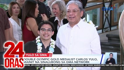24 Oras: (Part 3) Carlos Yulo, bumisita sa GMA Network, sumalang sa one-on-one interview; Nahuling "spider derby;" Kim Ji Soo sa Abot Kamay na Pangarap; LPA na pumasok sa PAR, atbp.