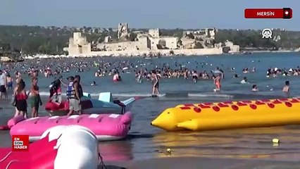 Kızkalesi'nde gurbetçiler turizmi hareketlendirdi