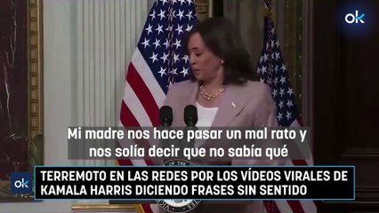 Terremoto en las redes por los vídeos virales de Kamala Harris diciendo frases sin sentido